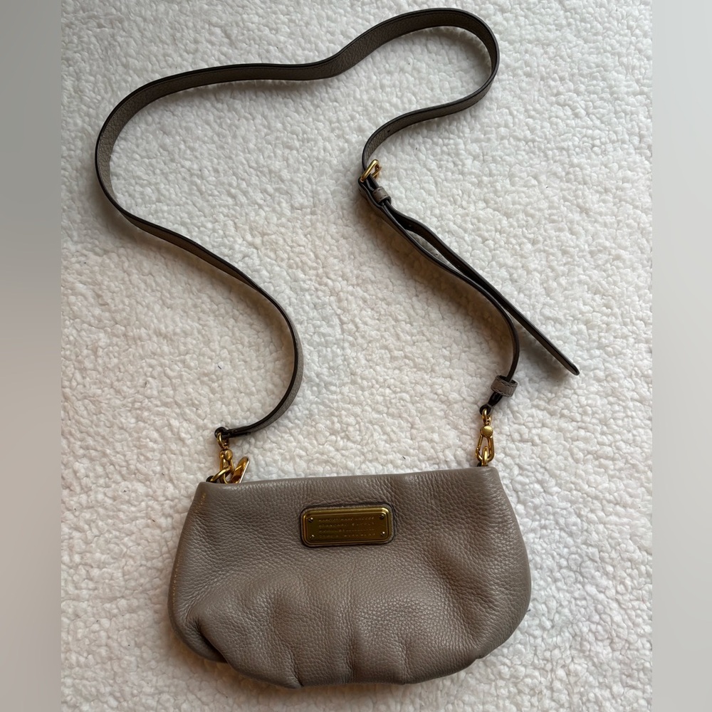 Marc By Marc Jacobs Taupe Classic Q Percy Crossbody Bag
